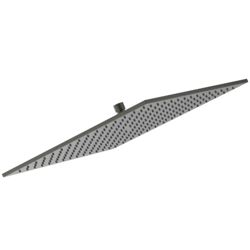 Regenbrause von Ideal Standard in magnetischem Grau, mit flacher, quadratischer Fläche und gleichmäßiger Düsenausführung zur Wasserverteilung.